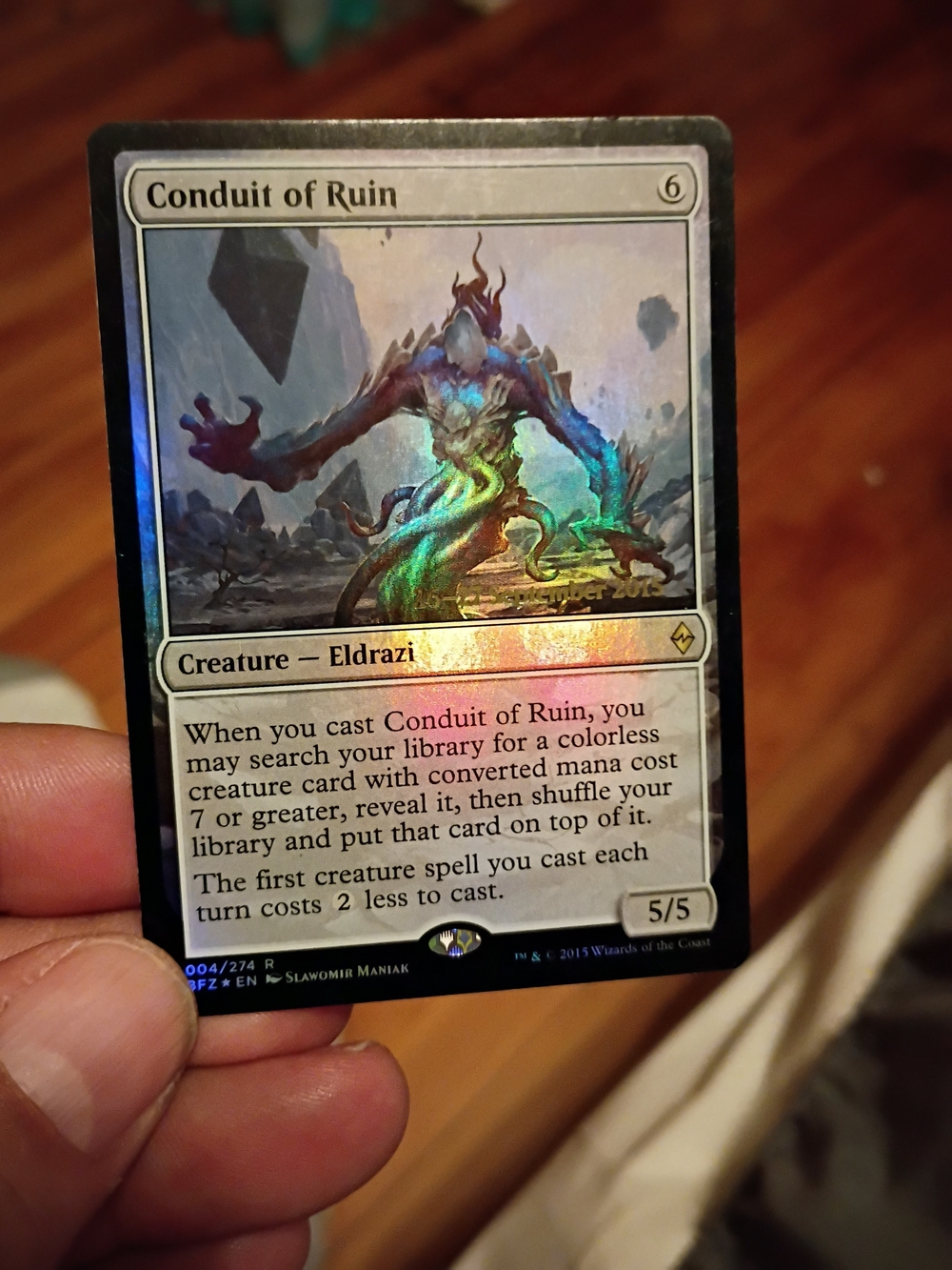 Conduit of Ruin Holo foil Trading Card - Multicolor